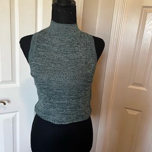 H&M blue knitted sleeveless top